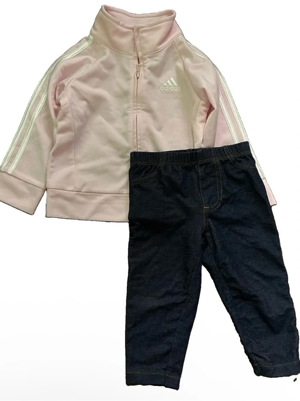 Baby Girl Fall Winter Clothing Sweater Pants Pumpkin Size 9-12 Months Adidas